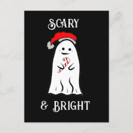Postal Candy Cane Ghost