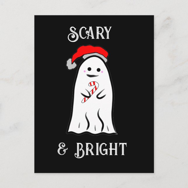Postal Candy Cane Ghost (Anverso)