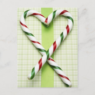 Postal Candy Cane Hearts