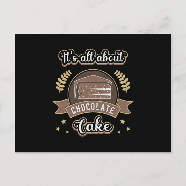 Postal Candy Chocolate Cake Day Cacao Dulce Idea de Regal (Anverso)