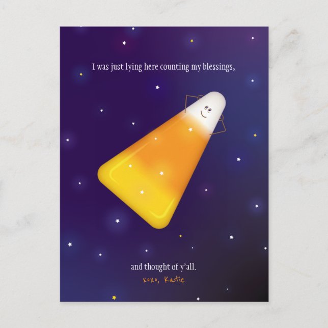 Postal Candy Corn (Anverso)