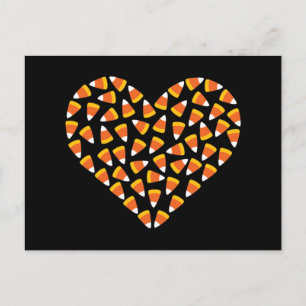 Postal Candy Corn Heart
