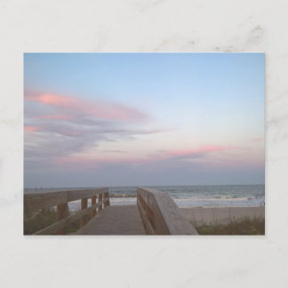 Postal Candy de algodón en la playa