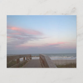 Postal Candy de algodón en la playa