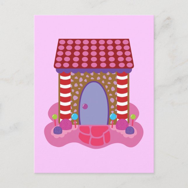 Postal Candy Gingerbread House (Anverso)