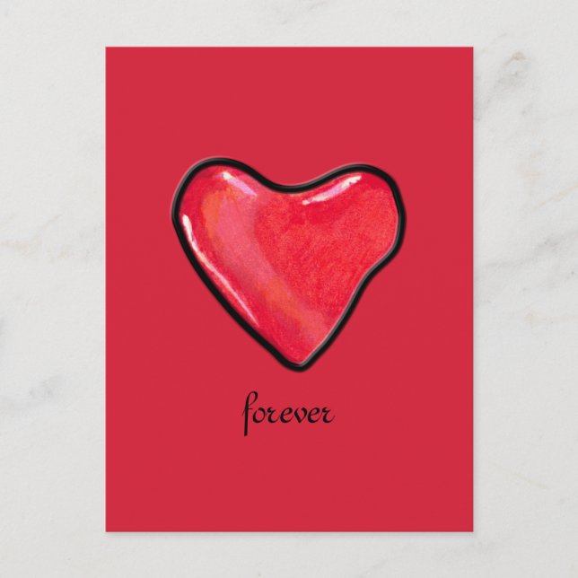Postal Candy Heart 1 Love Postcard (Anverso)