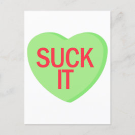 Postal Candy Heart - SUCK IT