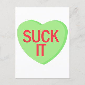Postal Candy Heart - SUCK IT