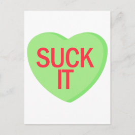 Postal Candy Heart - SUCK IT