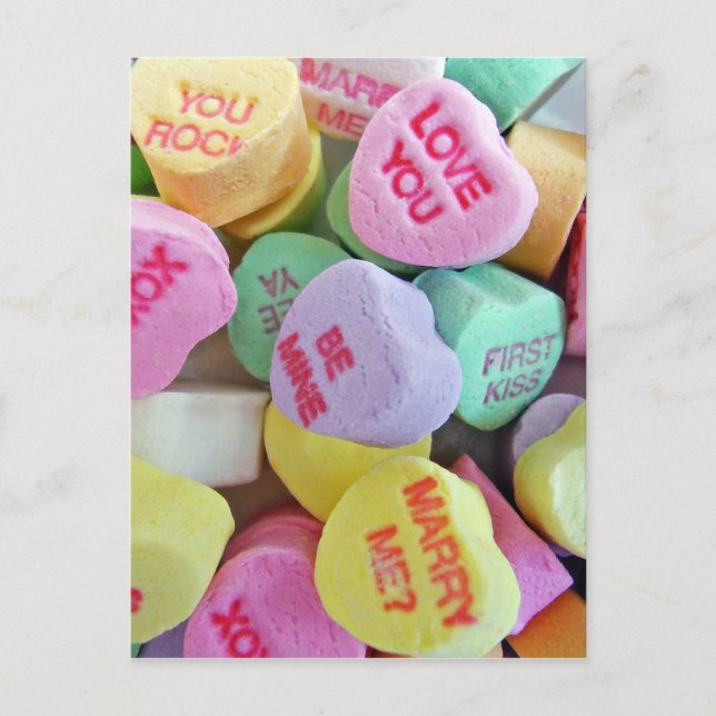 Postal Candy Hearts (Anverso)