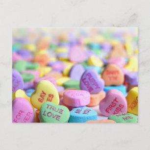 Postal Candy Hearts Valentine