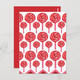 Postal Candy Lollipop Sweet Candy Lollipop Fiesta