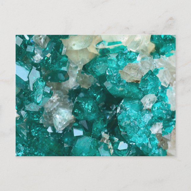 Postal Candy Quartz de Rock verde azulado (Anverso)