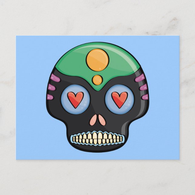 Postal Candy Skull (Anverso)
