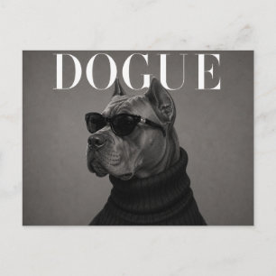 Postal Cane Corso Editorial de Moda de Lujo