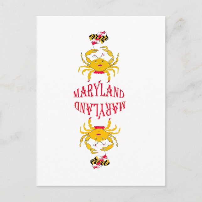 Postal Cangrejo en Maryland (Anverso)