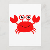 Cangrejo Personalizado rojo feliz