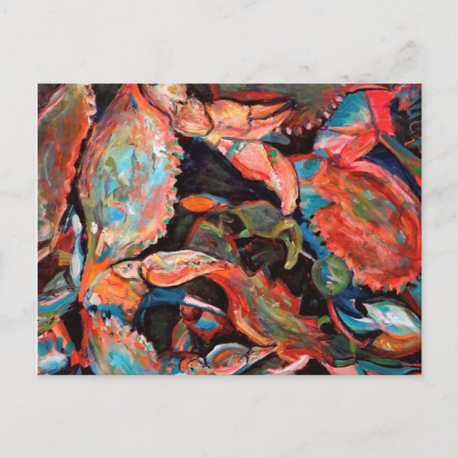 Postal Cangrejos fluorescentes (Anverso)