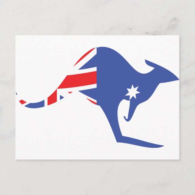 Postal canguro australiano (Anverso)