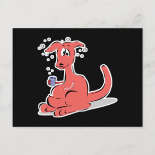 Postal canguro borracho gracioso