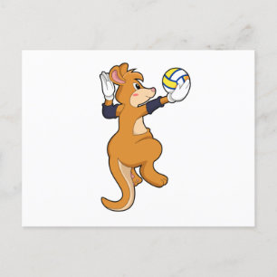 Postal Canguro en deportes de voleibol