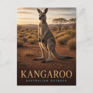 Postal Canguro Fauna del Outback Australiano ANIMAL