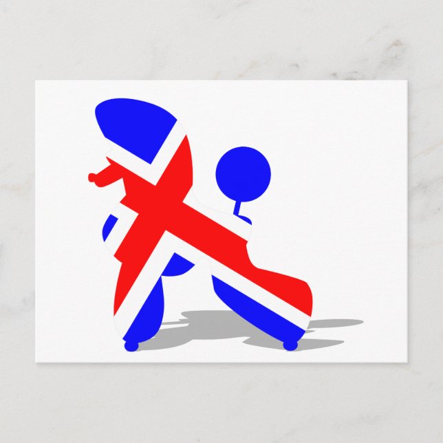 Postal Caniche británico (Anverso)