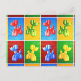 Postal Caniche del globo