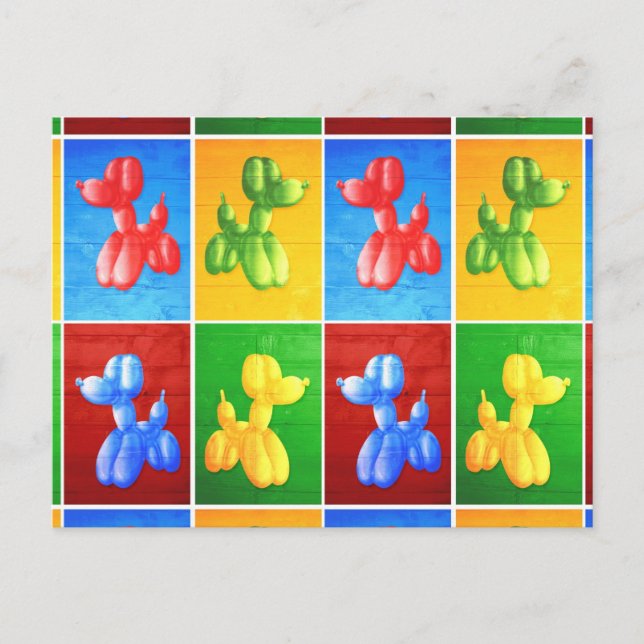 Postal Caniche del globo (Anverso)