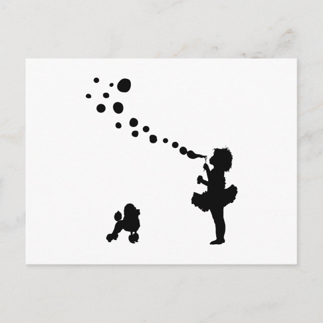 Postal Caniche mini (Anverso)