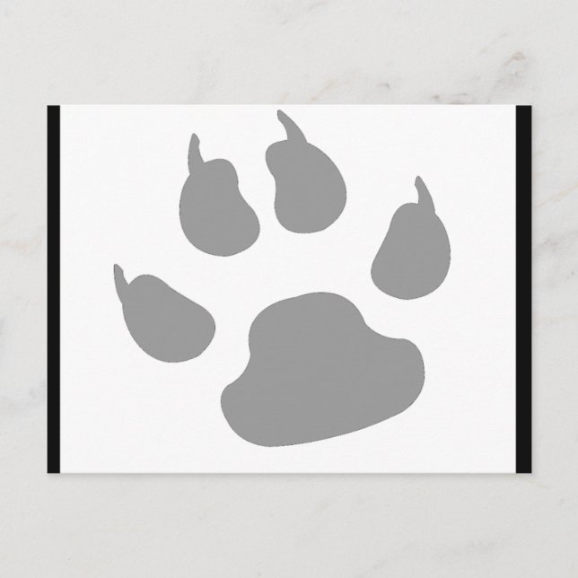 Postal canino peludo (Anverso)