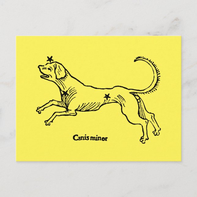 Postal Canis Minor, 1482 (Anverso)