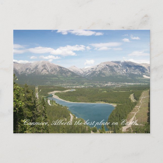 Postal Canmore, Alberta el mejor lugar de Ea... (Anverso)