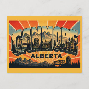 Postal Canmore Alberta Pueblo de Montaña