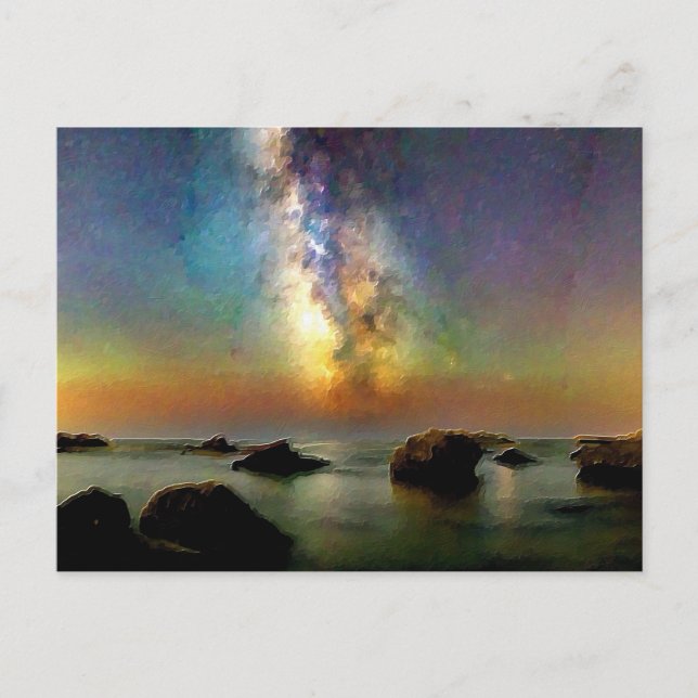 Postal *~* Cannelle Beach AP12 Italia Postcar en el atard (Anverso)