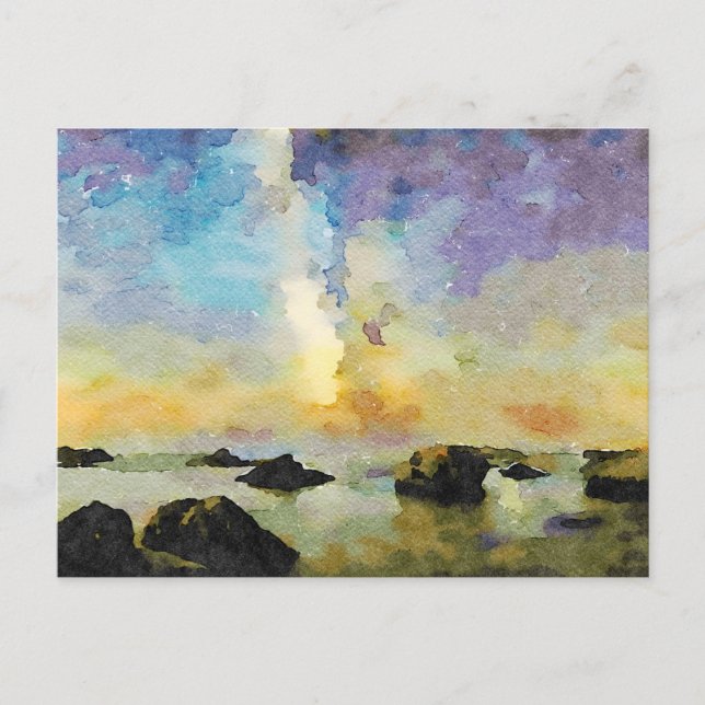 Postal *~* Cannelle Beach Italia Sunset AP12 (Anverso)