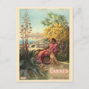Postal Cannes Antiguo Francia Costa Azul Viajes