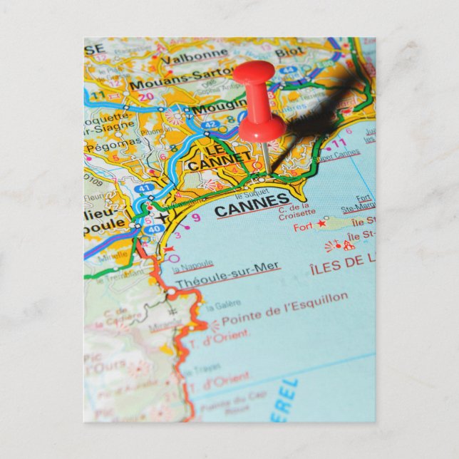 Postal Cannes, Francia (Anverso)