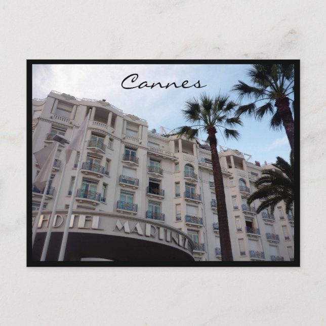 Postal cannes martinez (Anverso)