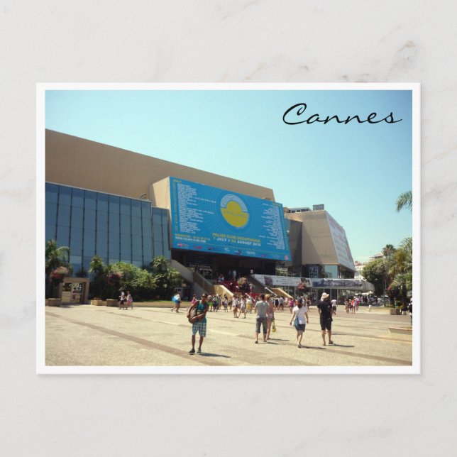 Postal cannes palais (Anverso)