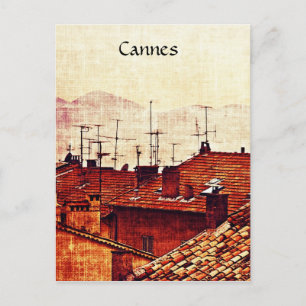 Postal Cannes, tejados de Provenza