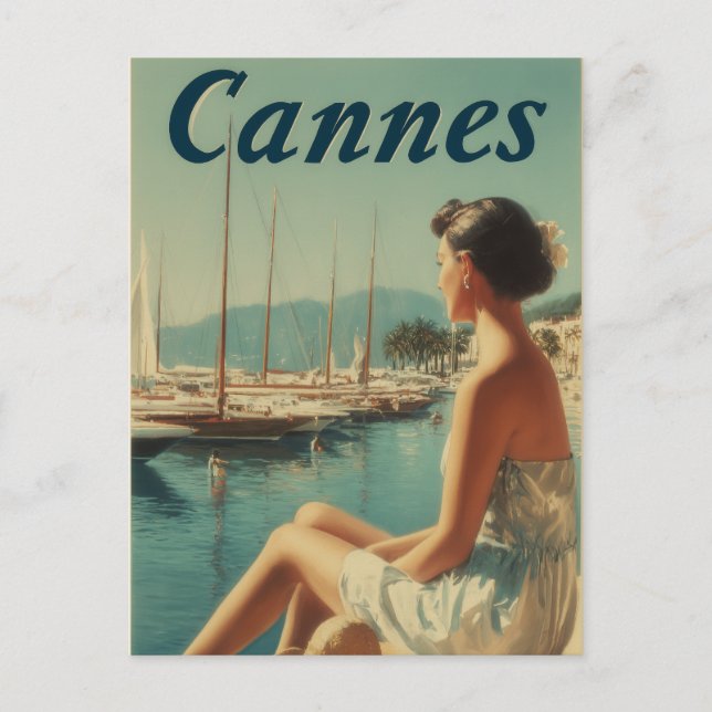 Postal Cannes vintage (Anverso)