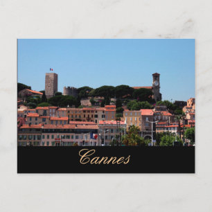 Postal Cannes, vistas a la ciudad antigua