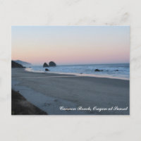 Cannon Beach AM, Cannon Beach, Oregon al atardecer