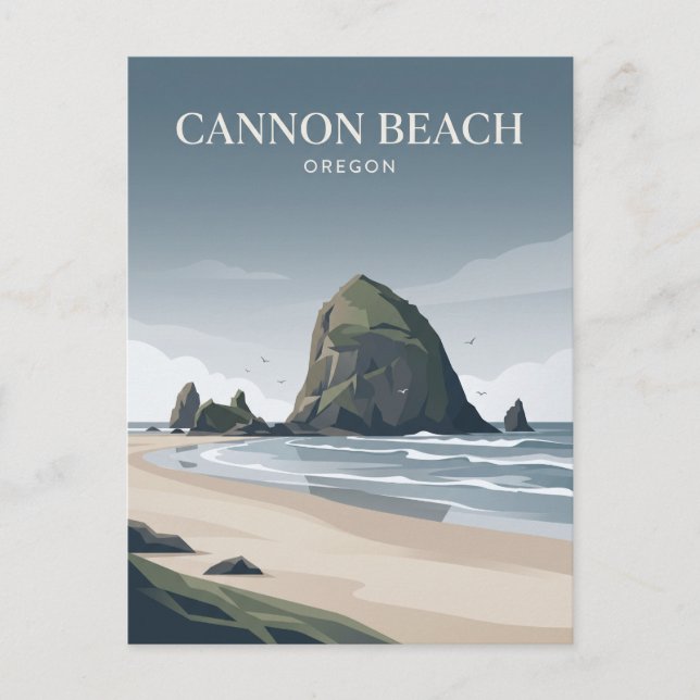 Postal Cannon Beach Oregón (Anverso)