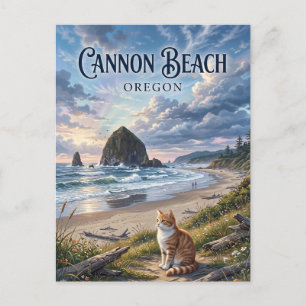Postal Cannon Beach Oregón