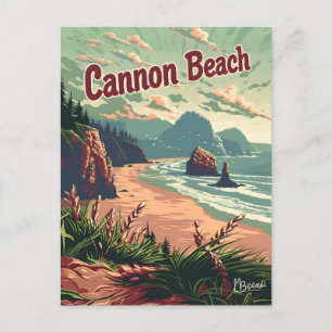 Postal Cannon Beach Vintage