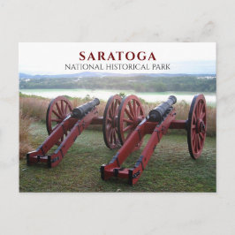 Postal Cannones, la batalla de Bernis Heights de Saratoga