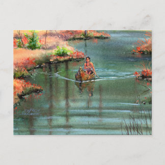Postal CANOA TRANQUILA de SHARON SHARPE