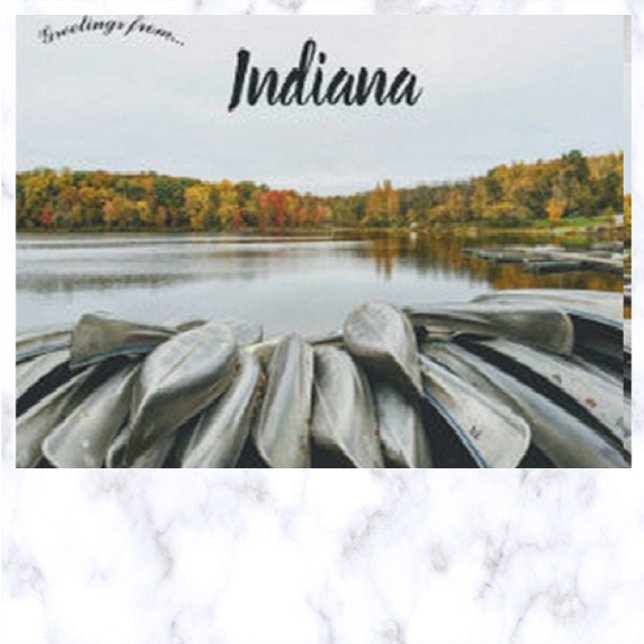 Postal Canoas en Chain-O-Lakes Warren Township Indiana (Subido por el creador)